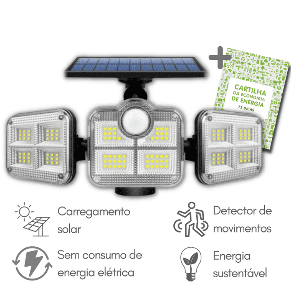 Refletor Led Solar - Economia e Iluminação de Qualidade [ÚLTIMO DIA DE PROMOÇÃO]